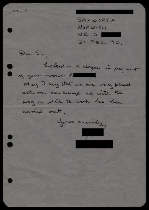 Customer Letter