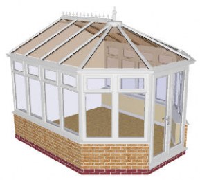 Dwarf wall DIY Victorian Conservatory 11