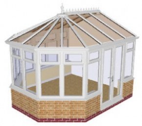 Dwarf wall DIY Victorian Conservatory 21