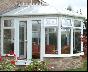 White PVCu Victorian conservatory
