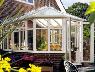 White PVCu Victorian conservatory