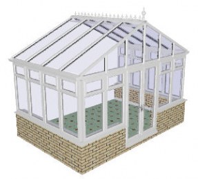 Dwarf wall DIY Gable Conservatory 52